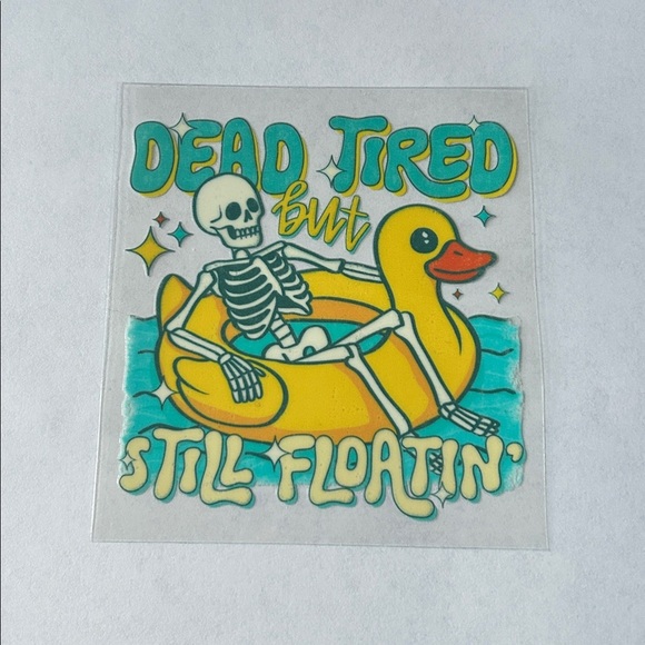 Dead Tired Cup Decal - Picture 2 of 2
